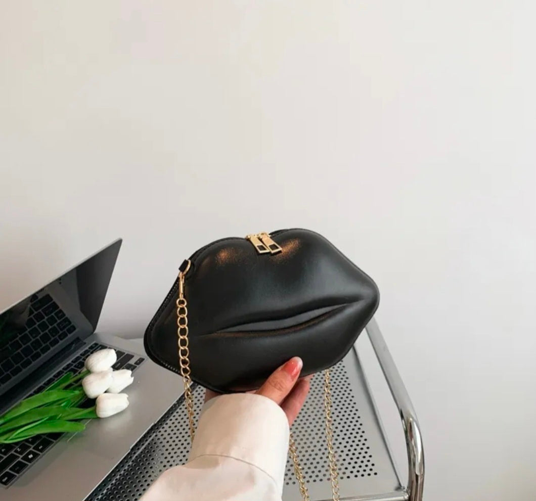 Lip Shaped Crossbody Bag