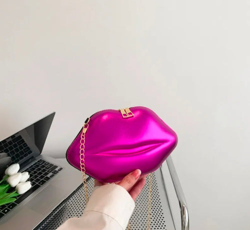 Lip Shaped Crossbody Bag